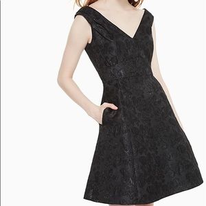 Kate Spade Dashing Beauty metallic jacquard dress